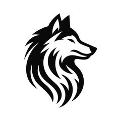 Alpha Wolf Head Logo Dominance
