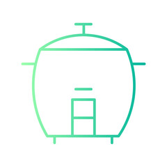 rice cooker gradient icon