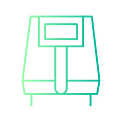 air fryer gradient icon