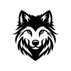 Wolf Head Logo Stone Emblem