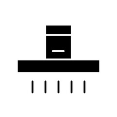 Smoke extraction glyph icon