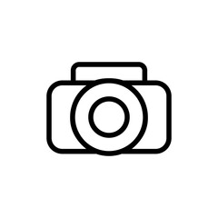 camera icon, simple flat style, symbol vector illustration sign logo template pictogram, for ui or ux isolated on white for mobile app, editable