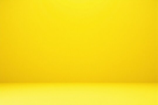 yellow room with a white floor and a yellow wall