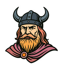 viking warrior vector illustration, The artwork radiates strength and courage, capturing the spirit of legendary Norse warriors