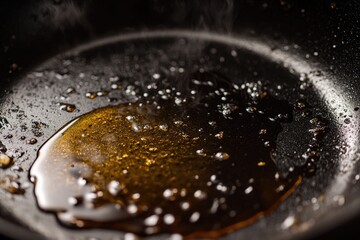 bacon grease in a frying pan Food