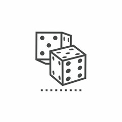 Dice vector collection. Illustration design for business. Stock vector.