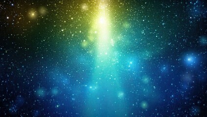 Fototapeta premium Deep space nebula, vibrant colors, cosmic light show