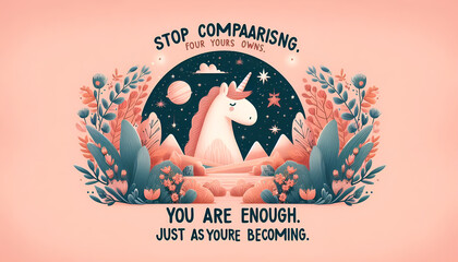 You Are Enough Motivational Art