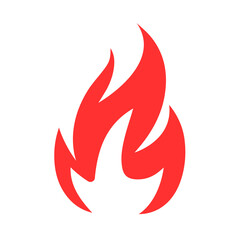 Burn Fire Logo on transparent background.