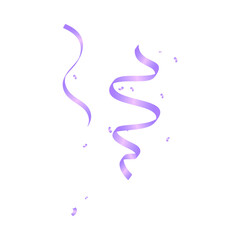 Celebration ribbon on transparent background.