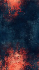 Intense abstract painting featuring vibrant color variations.