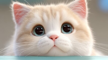 Striking closeup, a feline's intense blue eye captures the essence of beauty and mystery