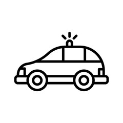 Fototapeta premium police car Legal and Law Icon
