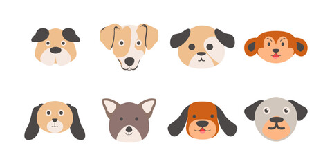 Fototapeta premium Pet Dog Illustration Set
