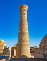 Landscape of the ancient city of Bukhara. Uzbekistan.