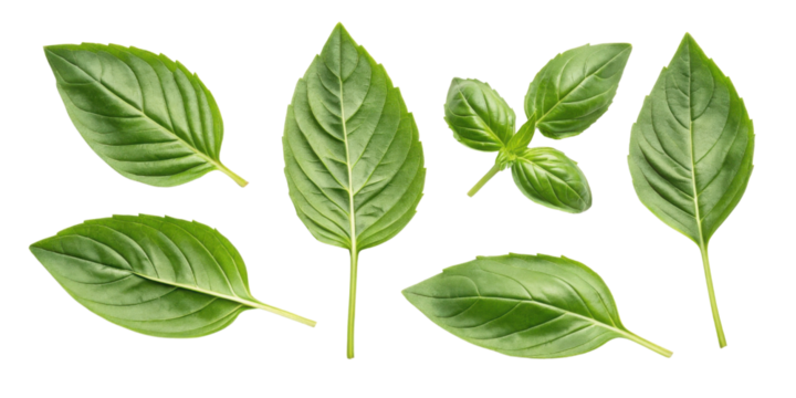 Sweet fresh basil leaf collection with vibrant green color and natural texture perfect for cooking and garnishing dishes beautifully
