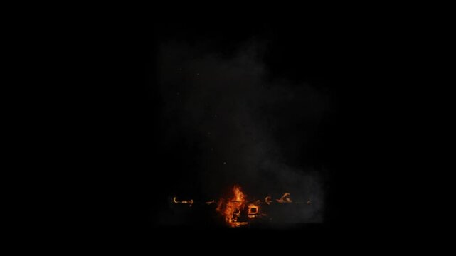 Apache helicopter burning on transparent background 
3d rendering with alpha channel of fire simulation (the background is transparent)
