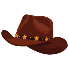 cowboy hat, Cowboy Hat Illustration.