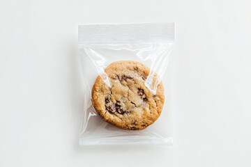 cookie in a plastic bag against