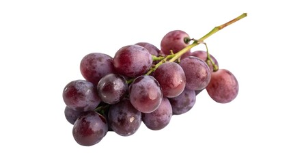 Fototapeta premium A bunch of fresh red grapes, ideal for health-related content and food marketing.