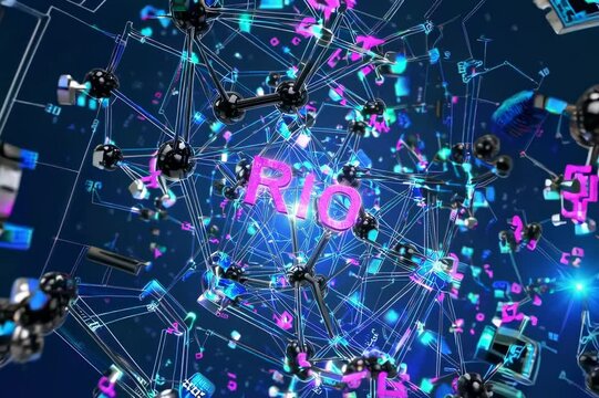 This animated backdrop, created in Adobe After Effects CC, features a scientific motion background on a blueprint and is ideal for science videos