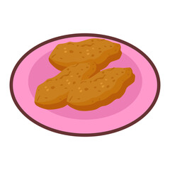 Fried bananas on a plate