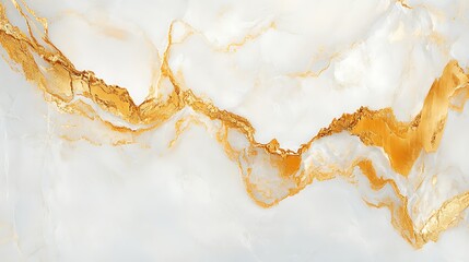 White Gold Marble Texture Background.