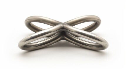 Naklejka premium 3d rendering of stainless steel round bars on a clean white background for industrial use