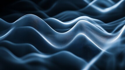 Obraz premium Abstract Waves of Serenity, A Mesmerizing Visual Experience