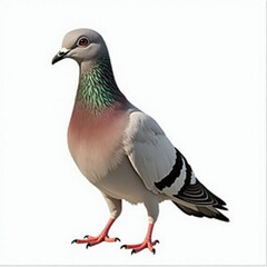 Obraz premium a pigeon is standing on its hind legs