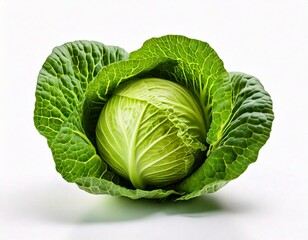Fototapeta premium Cabbage at white background