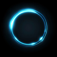 Obraz premium The luminous line effect against a black background