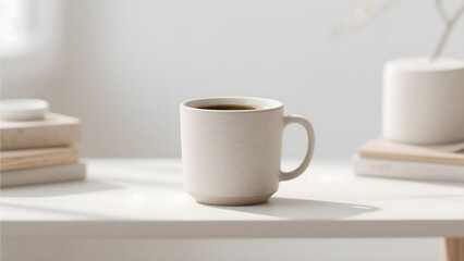 mockup design for a cup of coffee