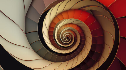 Concentric data rings in saffron-steel, information flow visualization.Generative AI