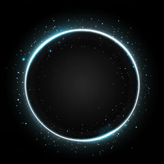 The luminous line effect against a black background