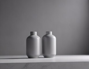 Subtle shadows enhance product on stylish gray background  Soft lighting creates sophisticated mood  ,  photography,  subtle shadows