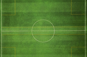 Top down view of soccer field. After edits.