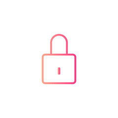 padlock gradient icon