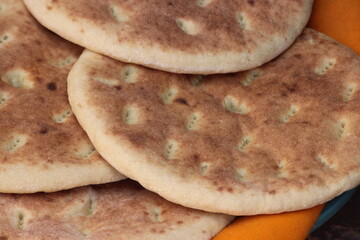 Traditional Moroccan Bread, Homemade Amazigh Bread