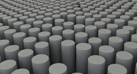 Fototapeta premium Repeating Cylindrical Shape Pattern In A Tiled Background Design Concept
