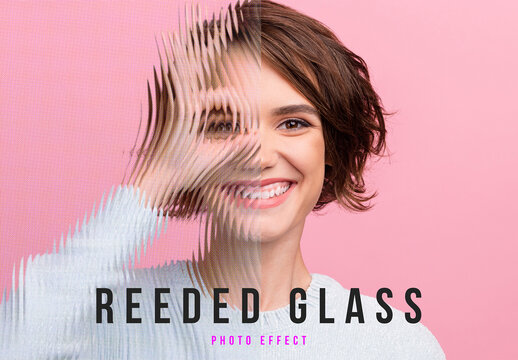 Reeded Glass Texture Image Effect