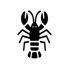 crayfish vector icon,