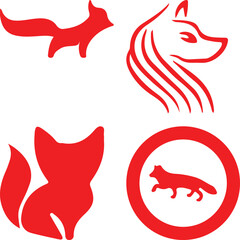 Fox Bundel simple icon. Vector ICON all icon Viktor