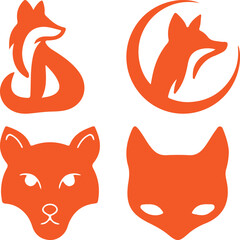 Fox Bundel simple icon. Vector ICON all icon Viktor