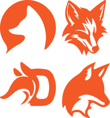 Fox Bundel simple icon. Vector ICON all icon Viktor