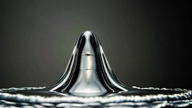 Water droplet coronal splashing