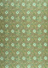 Vintage Floral Tapestry Pattern with Ornamental Design. seamless pattern with geometric shapes