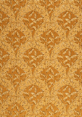 Vintage Floral Tapestry Pattern with Ornamental Design. seamless pattern with geometric shapes