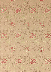 Vintage Floral Tapestry Pattern with Ornamental Design. seamless pattern with geometric shapes