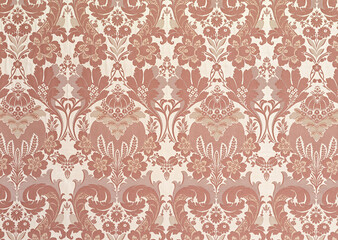 Vintage Floral Tapestry Pattern with Ornamental Design. seamless pattern with geometric shapes